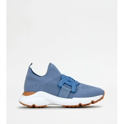 Tod's Kate Sneakers In Technical Fabric In Blue