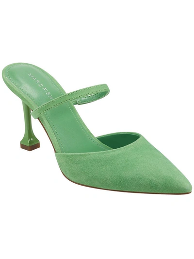 Marc Fisher Hadais Womens Pointed Toe Pumps In Green