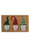 Entryways Gnomes Coir Doormat In Brown Multi