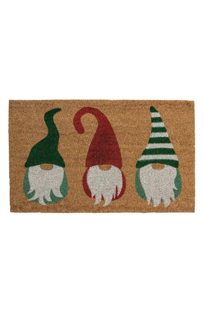 Entryways Gnomes Coir Doormat In Green