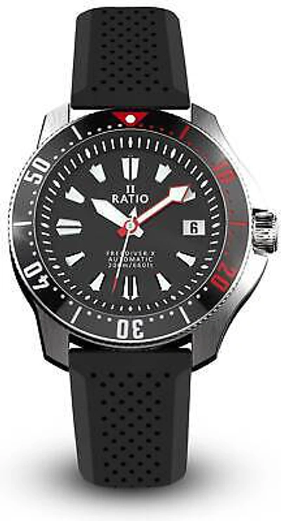 Pre-owned Ratio Freediver X Automatic Diver's Rtx001 Men's Watch