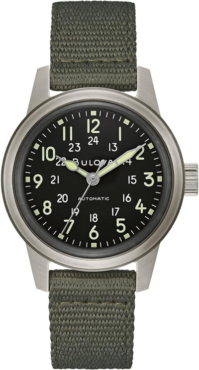 Pre-owned Bulova Vwi Special Edition Men's Hack Watch (96a259)