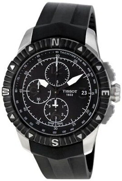 Pre-owned Tissot Men's T062.427.17.057.00 Black Dial Watch [watch]