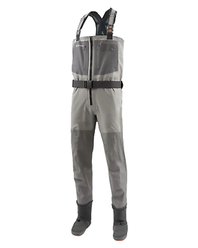 Pre-owned Simms G4z Stockingfoot Waders In Slate