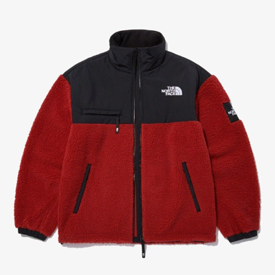 Pre-owned The North Face Mens Utility Fleece Jacket Nj4fn52m Red Asian Fit S - 2xl