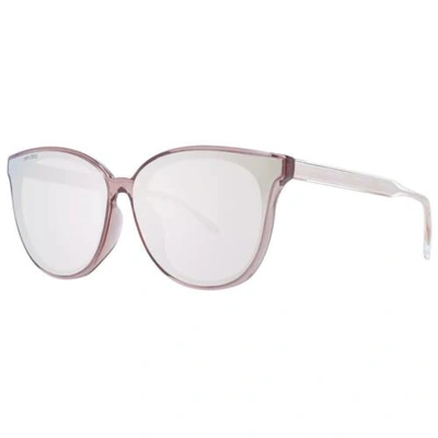 Pre-owned Jimmy Choo Jich-1045856 Women Pink Sunglasses Metal Cat Eye Mirrored Eyeglasses In Gray