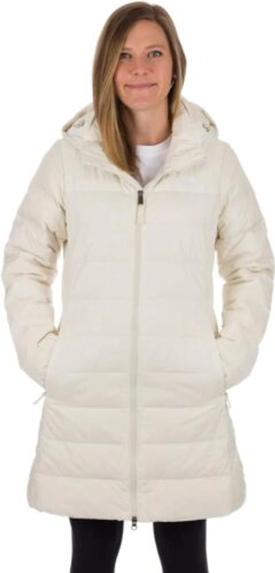 Pre-owned The North Face Women's Flare Down Minoqua Parka In Vintage White