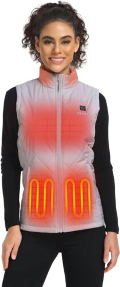 Pre-owned Ororo [upgraded Battery] Women's Heated Vest With Battery Pack, Lightweight... In Light Grey