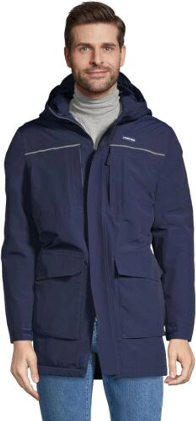 Pre-owned Lands' End Women's Squall Winter Parka In Radiant Navy