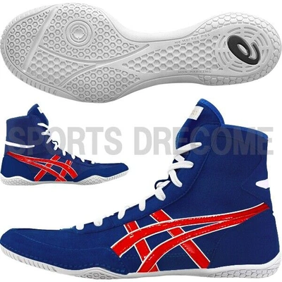 Pre-owned Asics Wrestling Shoes 1083a001 Ex-eo / Blue/red/white Twr900 Successor