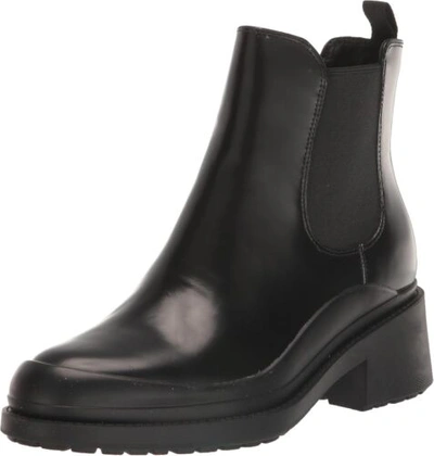 Pre-owned Cole Haan Women's Grand Ambition Westerly Bootie Ankle Boot In Black Box Calf Leather