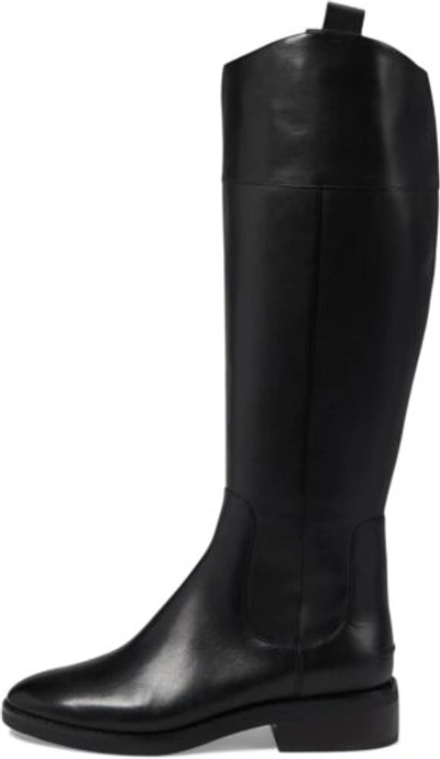 Pre-owned Cole Haan Women's Hampshire Riding Boot Equestrian In Black Leather