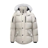 Moose Knuckles Original 3q Puffer Jacket Shearling In Gris_orage_mouton_naturel