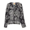 Farm Rio Paisley Bloom Cotton Trapeze Top In Pasley_bloom_black