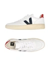 Veja V-10 Lace-up Sneakers In White