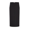 The Row Mid-length Straight Skirt In Black
