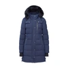 Moose Knuckles Watershed Genuine Shearling Trim Down Parka In Marine_mouton_noir