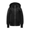 Moose Knuckles Womens Original Debbie Bomber Neoshear In Noir_mouton_noir