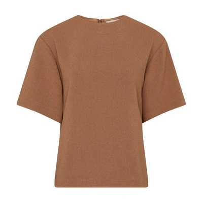 Anine Bing Madison Short-sleeved T-shirt In Brown