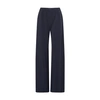 The Row Lazco Flat-front Wide Leg Pants In Navy
