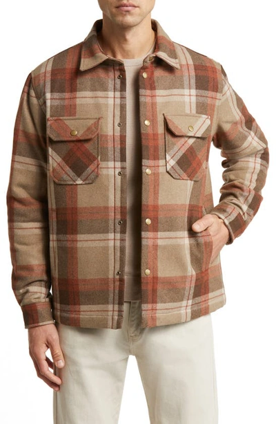 ONE OF THESE DAYS FLANNEL WOOL BLEND OVERSHIRT