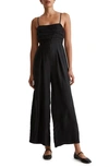 MADEWELL RUCHED CROP STRAIGHT LEG JUMPSUIT