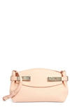 Ferragamo Small Hug Leather Clutch Bag In Nylund Pink