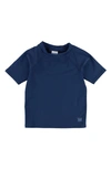 Ruggedbutts Kids' Short Sleeve Rashguard In Navy