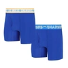 CONCEPTS SPORT CONCEPTS SPORT LOS ANGELES CHARGERS GAUGE KNIT BOXER BRIEF TWO-PACK