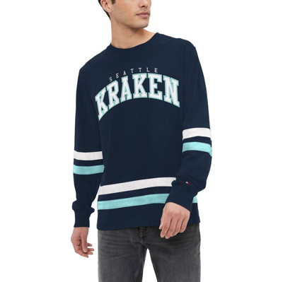 TOMMY HILFIGER TOMMY HILFIGER NAVY SEATTLE KRAKEN NOLAN LONG SLEEVE T-SHIRT