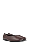 Camper Woman Ballet Flats Dark Brown Size 11 Soft Leather