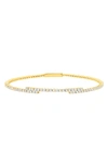 CRISLU CUBIC ZIRCONIA REGAL FLEX BANGLE BRACELET