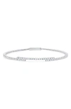 CRISLU CUBIC ZIRCONIA REGAL FLEX BANGLE BRACELET