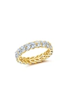 CRISLU CRISLU MARQUIS CUBIC ZIRCONIA ETERNITY RING