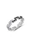 CRISLU CUBIC ZIRCONIA REGAL ETERNITY BAND RING