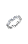 CRISLU CRISLU CUBIC ZIRCONIA REGAL ETERNITY BAND RING