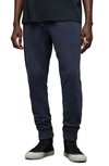 Allsaints Raven Cuffed Slim Fit Ramskull Sweatpants In Blue