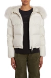 Moncler Mino Tech Down Jacket In White
