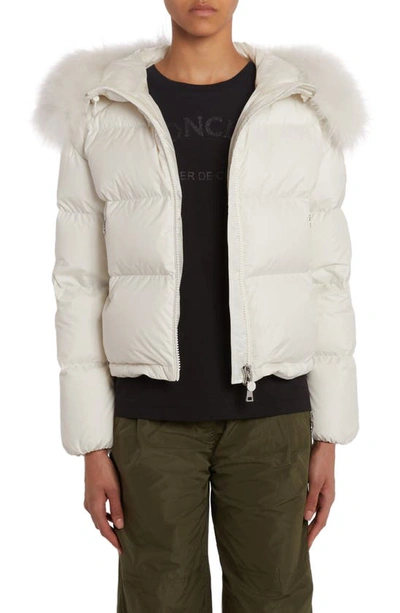 Moncler Mino Tech Down Jacket In White