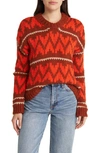 The Great Folk Pullover Sweater In Firestone In Firestone