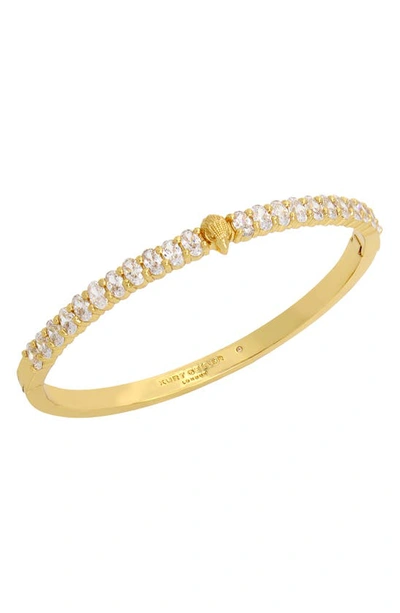 Kurt Geiger Signature Eagle Stone Bangle Bracelet In Gold