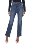 GOOD AMERICAN GOOD CURVE STEP HEM STRAIGHT LEG JEANS