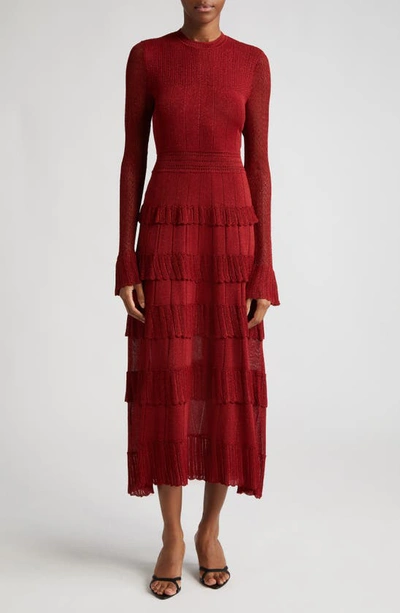 lela rose red lace dress Lela Rose Red Jeweled Crochet Lace Fit & Flare Cocktail Dress Size 10 Large