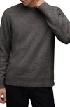 Allsaints Luka Crew Sweater In Monument Grey