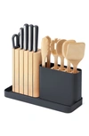 Caraway Stainless Steel 14 Piece Knife And Utensil Set In Charcoal