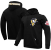 PRO STANDARD PRO STANDARD BLACK PITTSBURGH PENGUINS CLASSIC PULLOVER HOODIE
