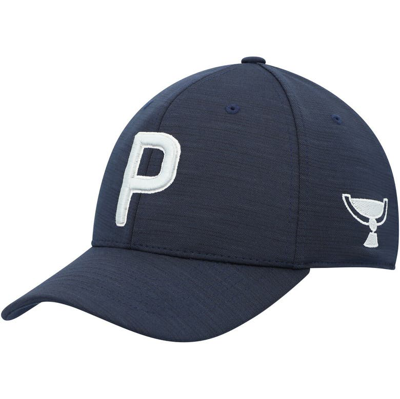 Puma Men's  Navy Tour Championship H8 Golf P Logo Snapback Hat