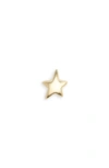 Monica Vinader Star Single Stud Earring In Gold