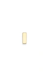 Monica Vinader Bar Single Labret Stud Earring In Gold