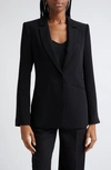 Cinq À Sept Karlie One Button Blazer In Black